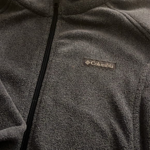 Columbia Mens Size XL Black Sweater Fleece Full Zip Soft Winter Cabin - Picture 3 of 3